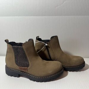 Josef Seibel Brown Chelsea Ankle Boots with Elastic Panels